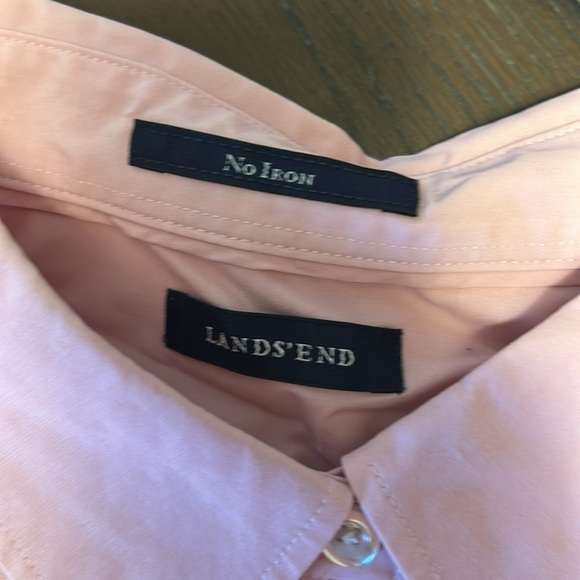 Lands End Button Up Shirt. 26W. Pink. - Picture 2 of 9